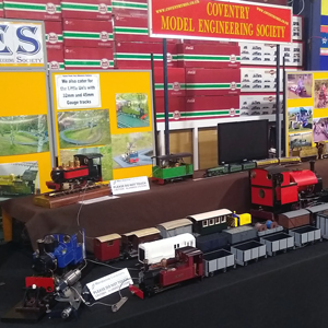 Exhibiting members models at the Garden Rail show