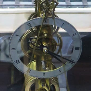 A scissor clock designed for use aboard a ship